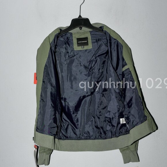 Lucky Brand Men's Bomber Jacket Full Zip - Picture 3 of 6